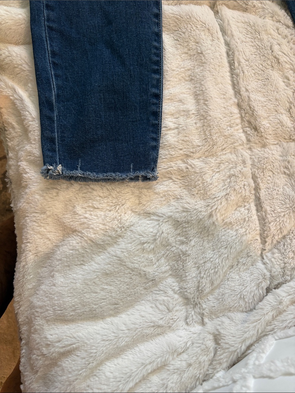 PAIGE Dark Blue High-Rise Stretch Jeans - Picture 3 of 8